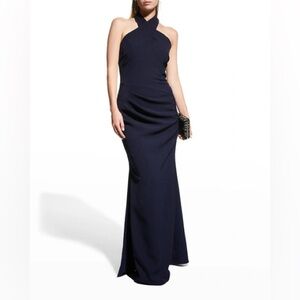 Shoshanna Hayden Dress Navy Blue
